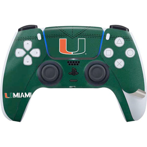 University of Miami Green Jersey PS5 Pro Bundle Skin